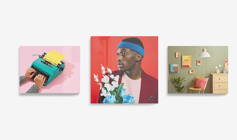 Acrylglasbilder an der Wand