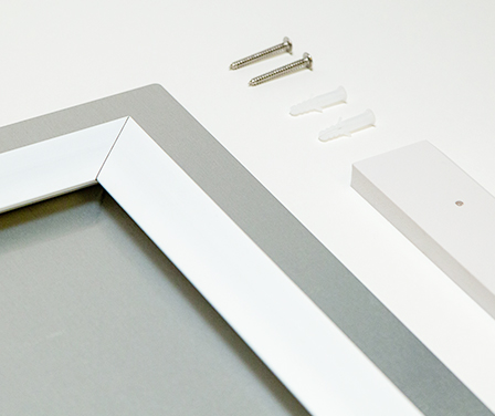 Rahmen eines Wandbilds aus Alu-Dibond